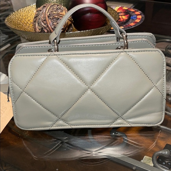 Steve Madden Light Olive Quilted Leather Crossbody Bag Set - Picture 7 of 14